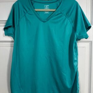 Swim top SPF 50 Teal V-Neck